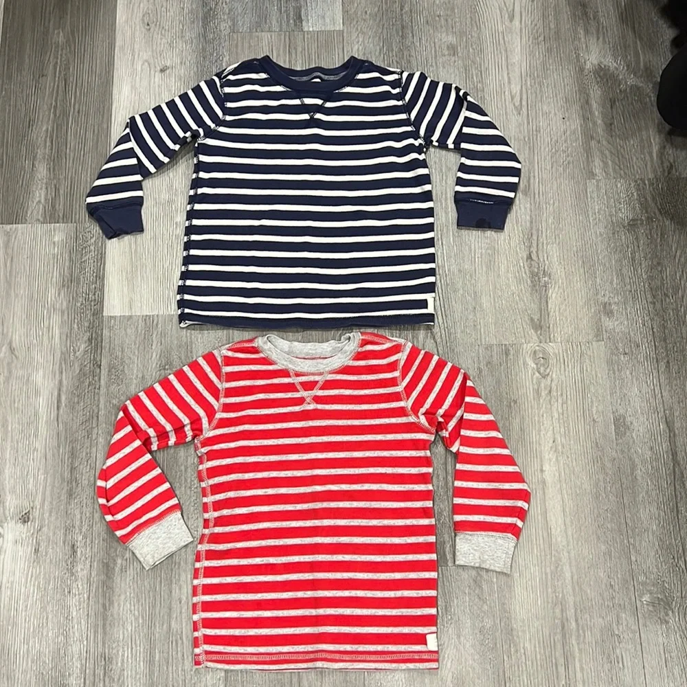Carter’s bundle of 2-long sleeve waffle shirts, size 5